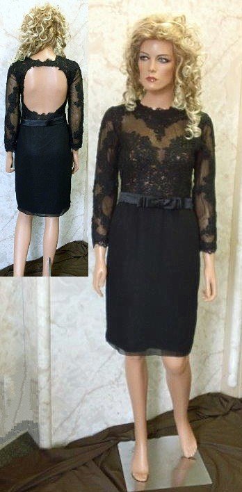 black lace wedding dress